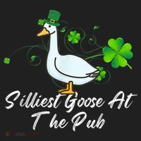 Silliest Goose At The Pub St. Patrick’s Day Golf Towel thumb 3