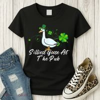 Silliest Goose At The Pub St. Patrick’s Day Women's T-Shirt thumb 3