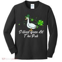Silliest Goose At The Pub St. Patrick’s Day Kids Long Sleeve Shirt thumb 0