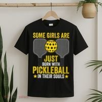Some Girls Are Just Born With Pickleball In Their Souls Pickle Ball T-Shirt thumb 2