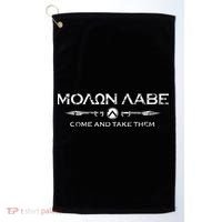 Sparta Gym And Fitness Molon Labe Golf Towel thumb 0