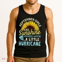 September Girl Birthday Tank Top thumb 3
