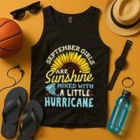 September Girl Birthday Tank Top thumb 4