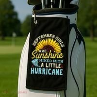 September Girl Birthday Golf Towel thumb 2