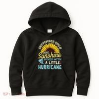 September Girl Birthday Kids Hoodie thumb 0