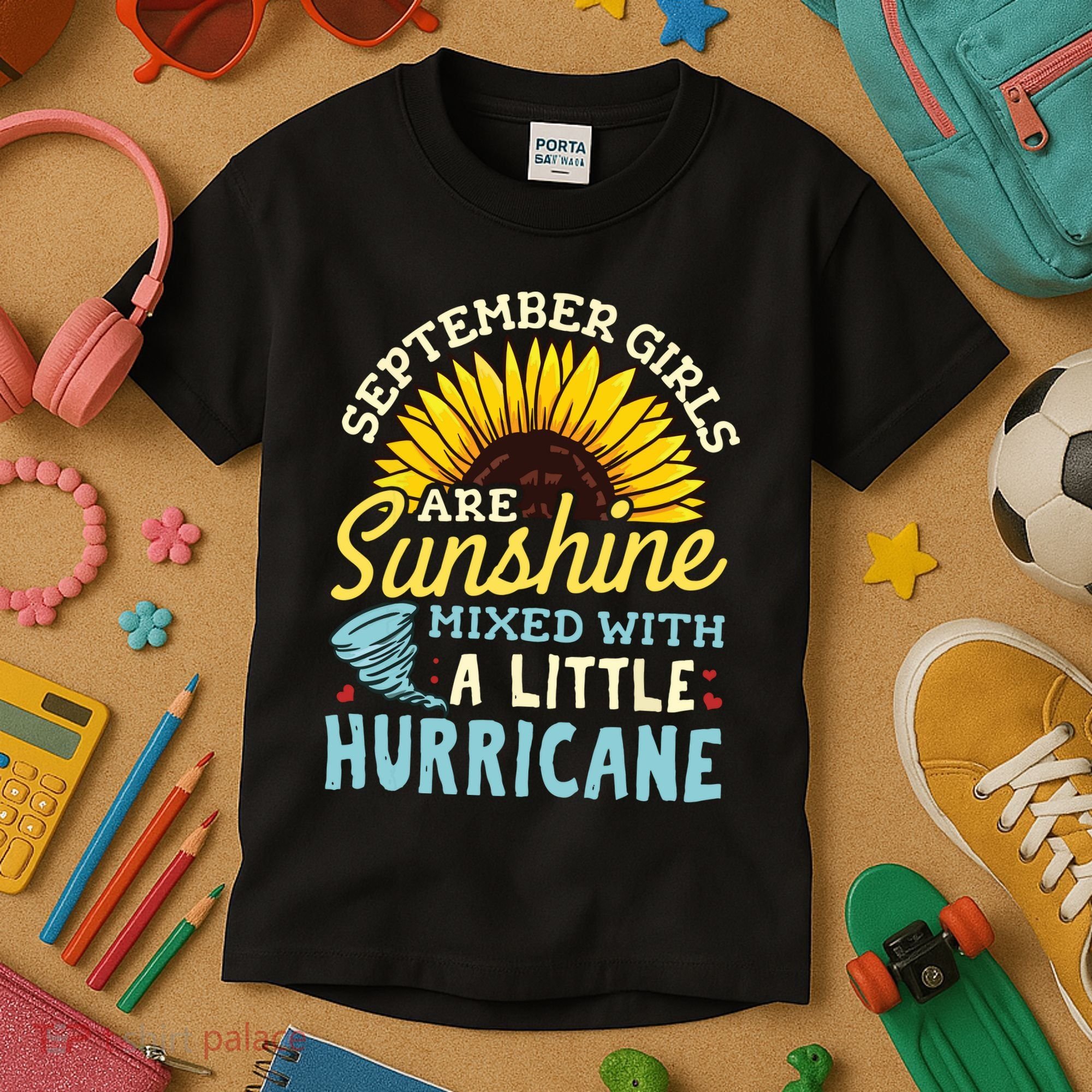 September Girl Birthday Kids T-Shirt