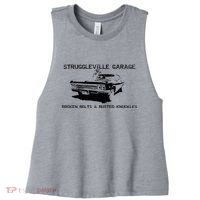 Struggleville Garage Broken Bolts & Busted Knuckles Women's Racerback Cropped Tank thumb 0