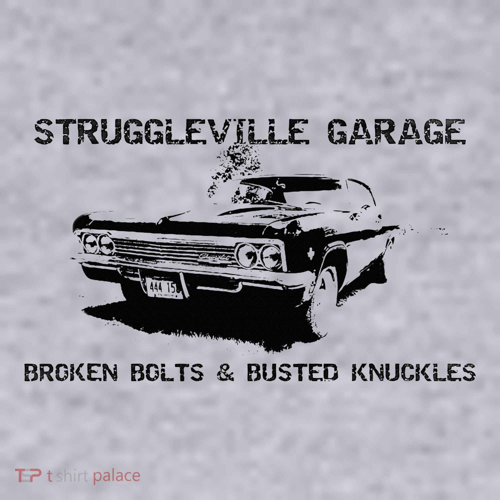 Struggleville Garage Broken Bolts & Busted Knuckles Women's Racerback Cropped Tank