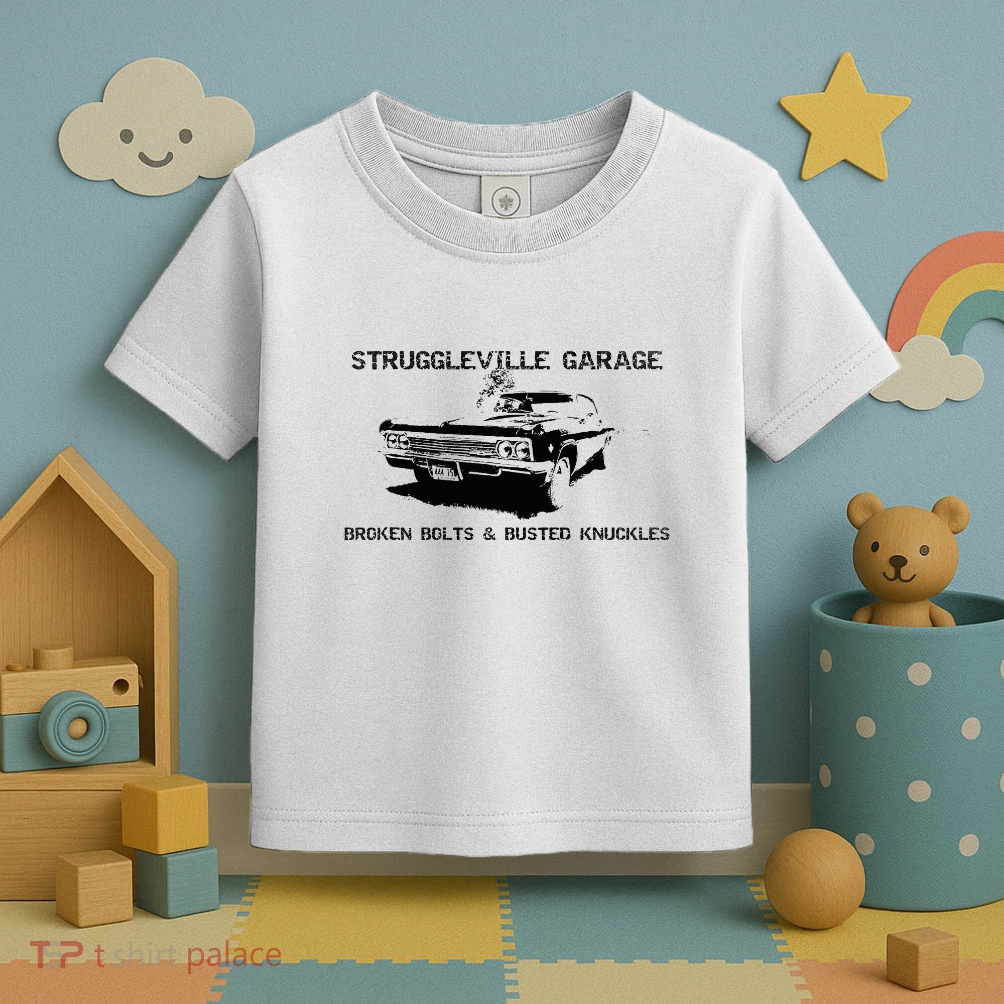 Struggleville Garage Broken Bolts & Busted Knuckles Toddler T-Shirt