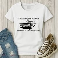 Struggleville Garage Broken Bolts & Busted Knuckles Women's T-Shirt thumb 3