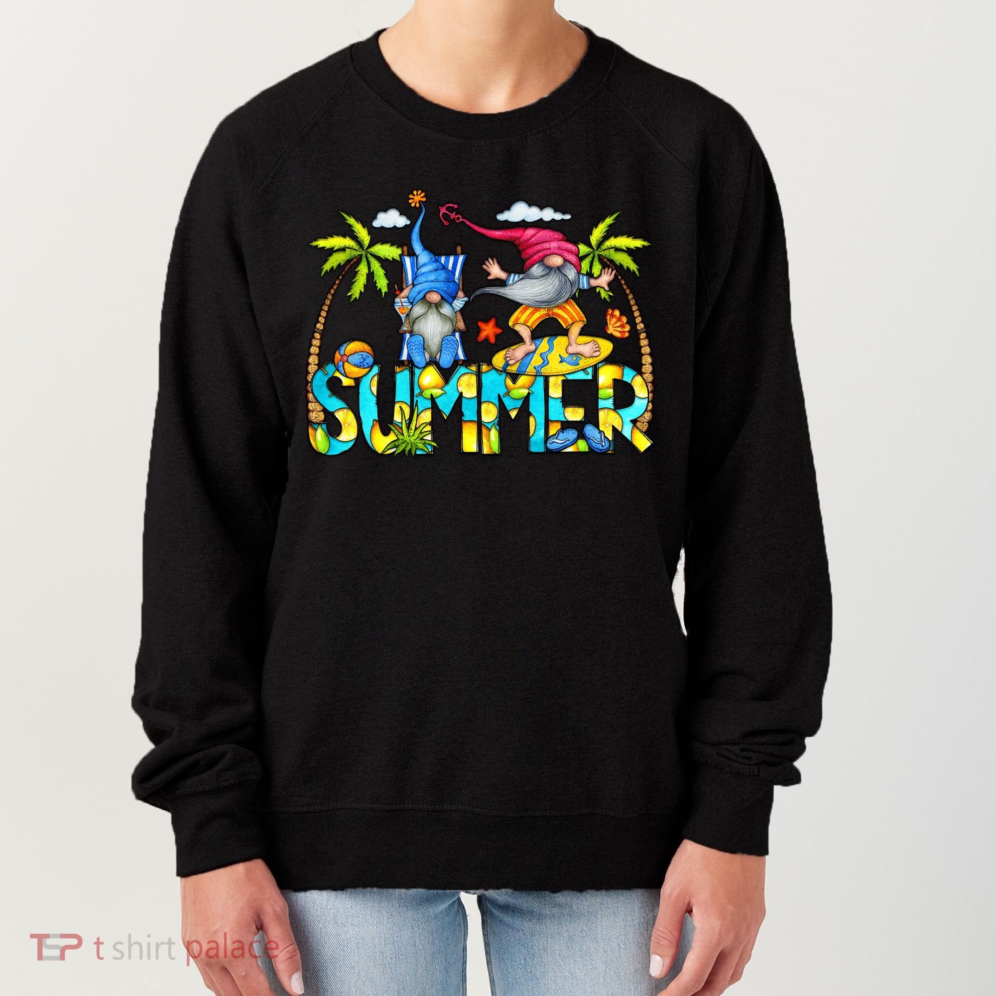 Summer Gnomes Beach Women's Sweatshirt