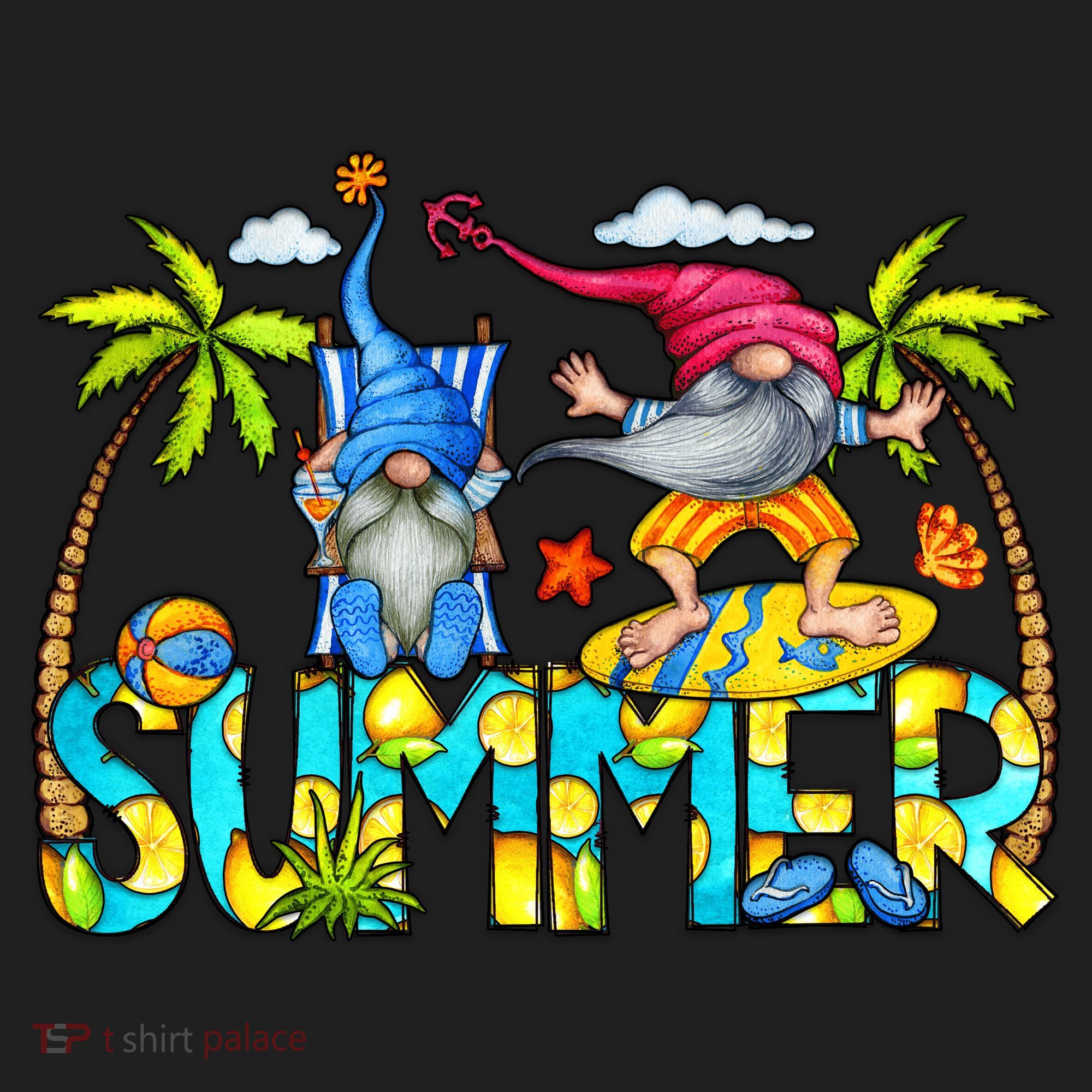 Summer Gnomes Beach Women's Sweatshirt