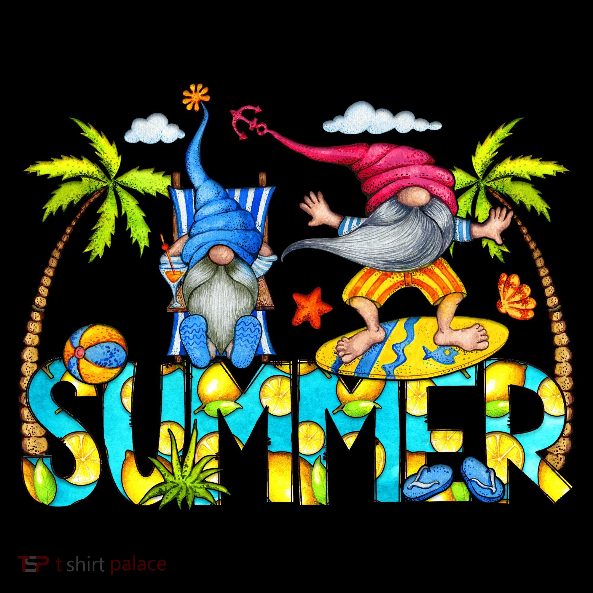 Summer Gnomes Beach Doggie Tank