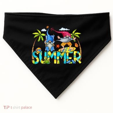 Summer Gnomes Beach USA-Made Doggie Bandana