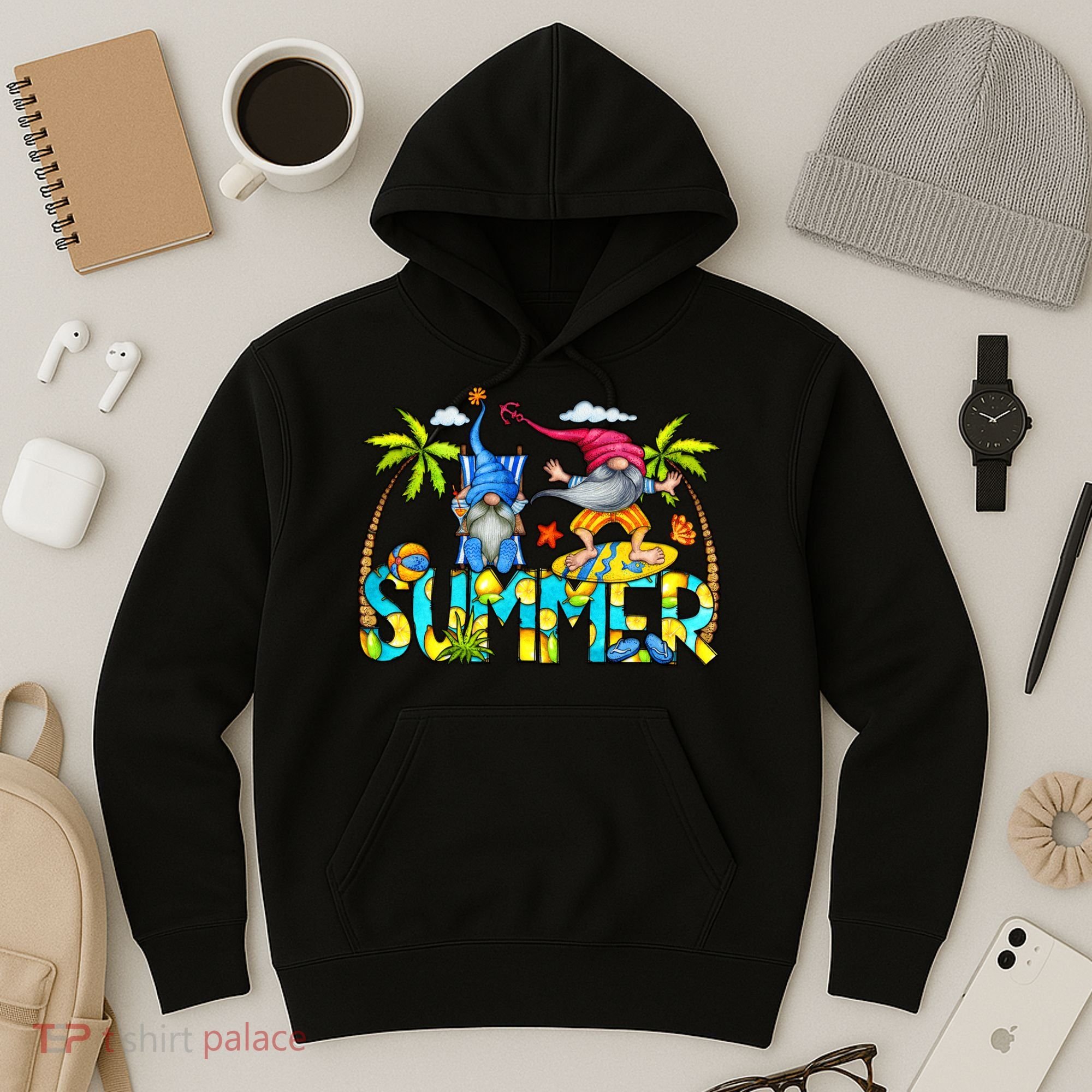 Summer Gnomes Beach Hoodie