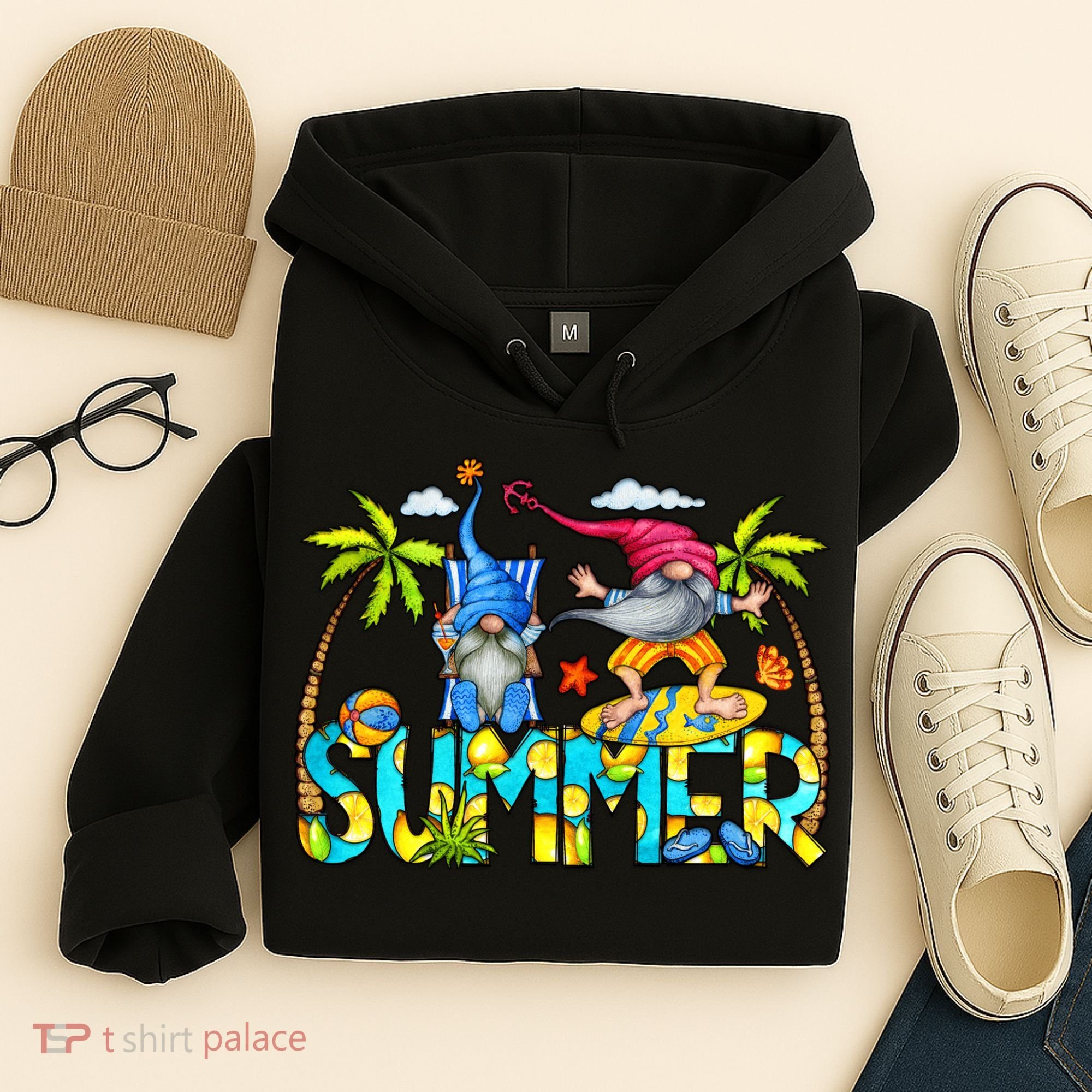 Summer Gnomes Beach Hoodie