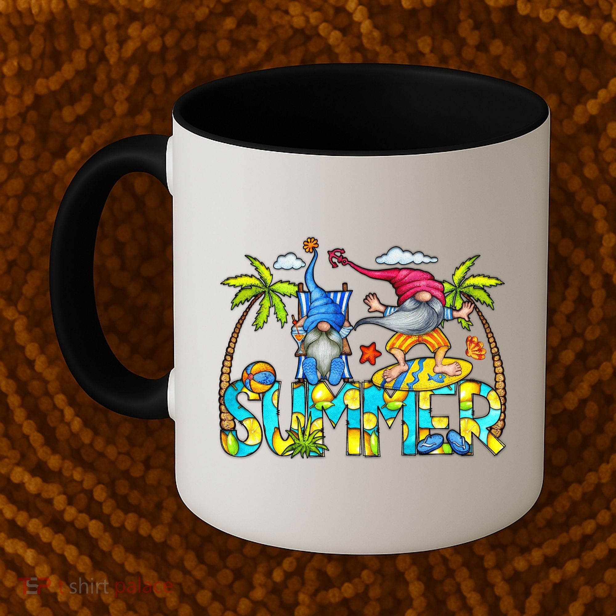 Summer Gnomes Beach Coffee Mug
