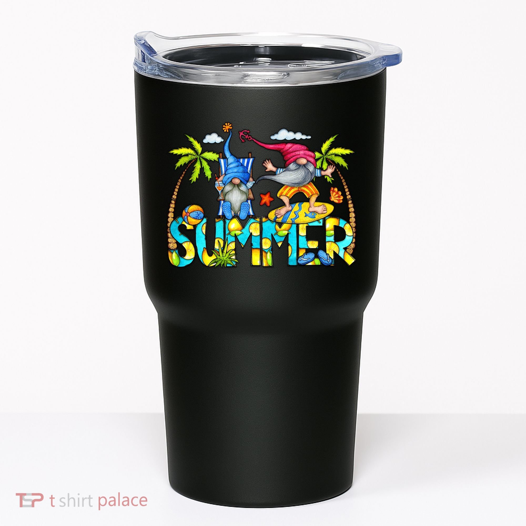 Summer Gnomes Beach Tumbler