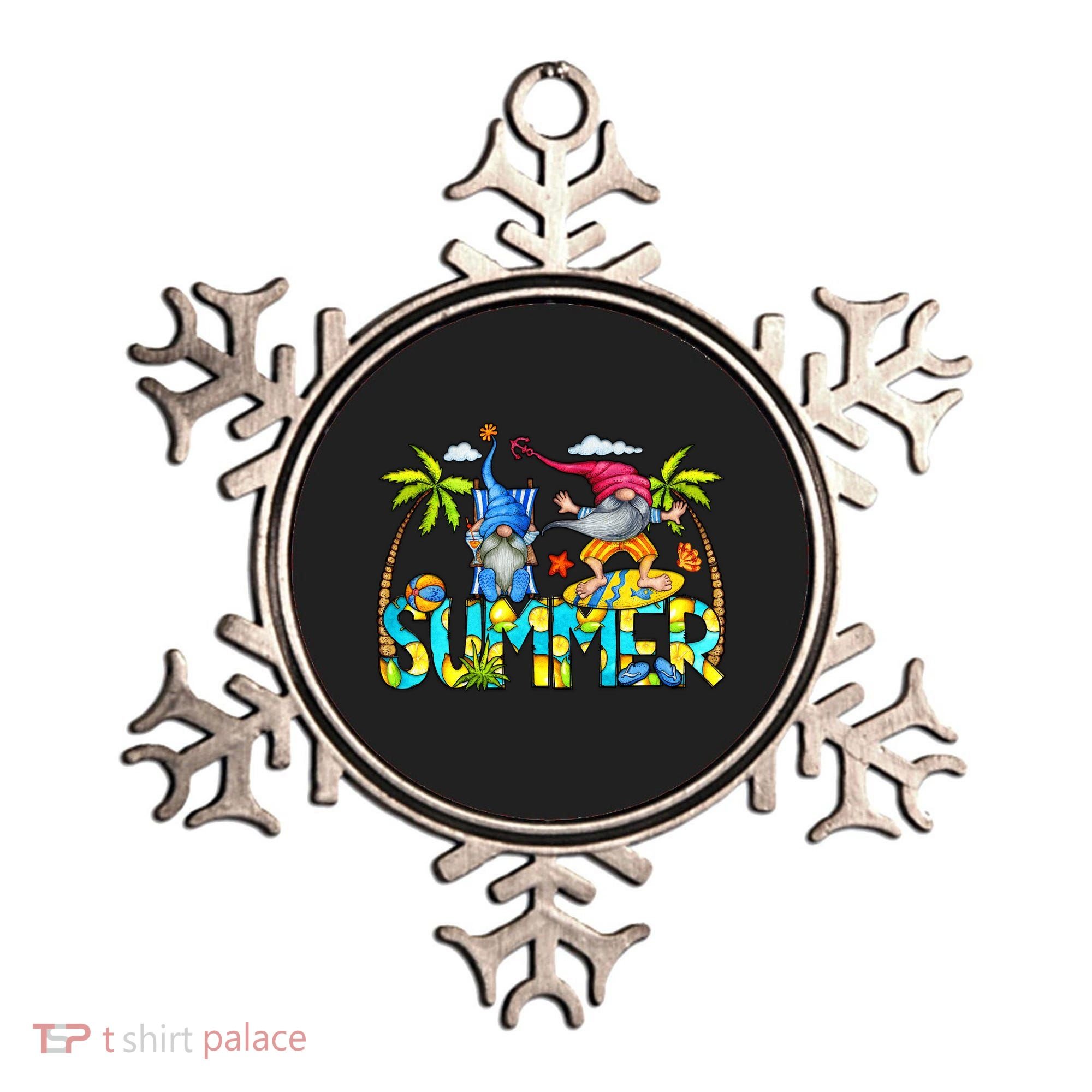 Summer Gnomes Beach Ornament