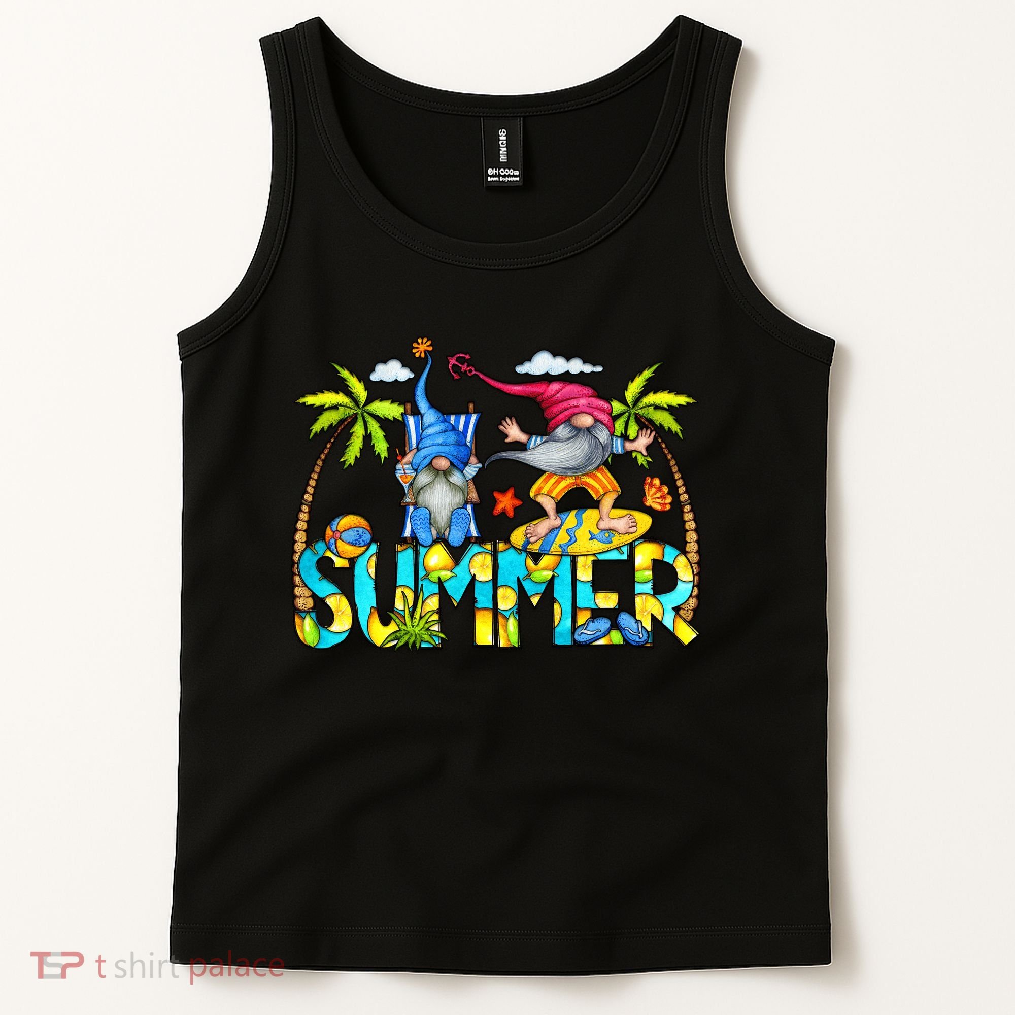 Summer Gnomes Beach Tank Top
