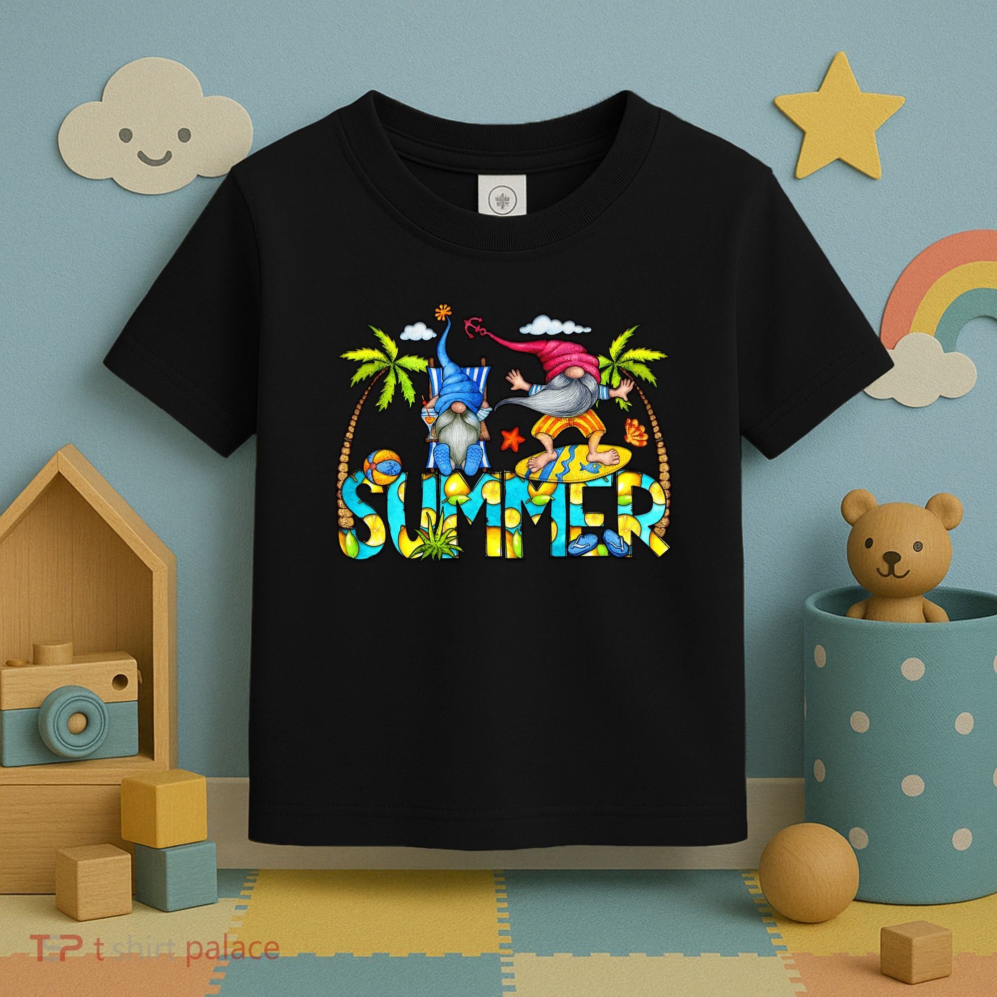 Summer Gnomes Beach Toddler T-Shirt