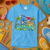 Summer Gnomes Beach Kids T-Shirt thumb 3