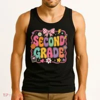 Second Grade Back To School Gift Tank Top thumb 3