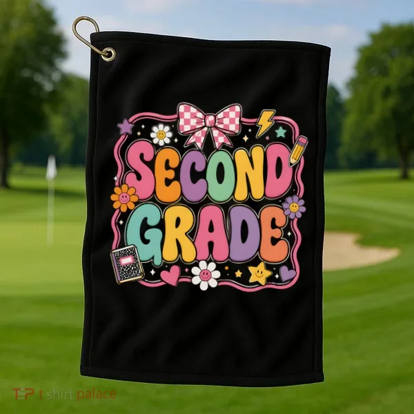 Second Grade Back To School Gift Golf Towel