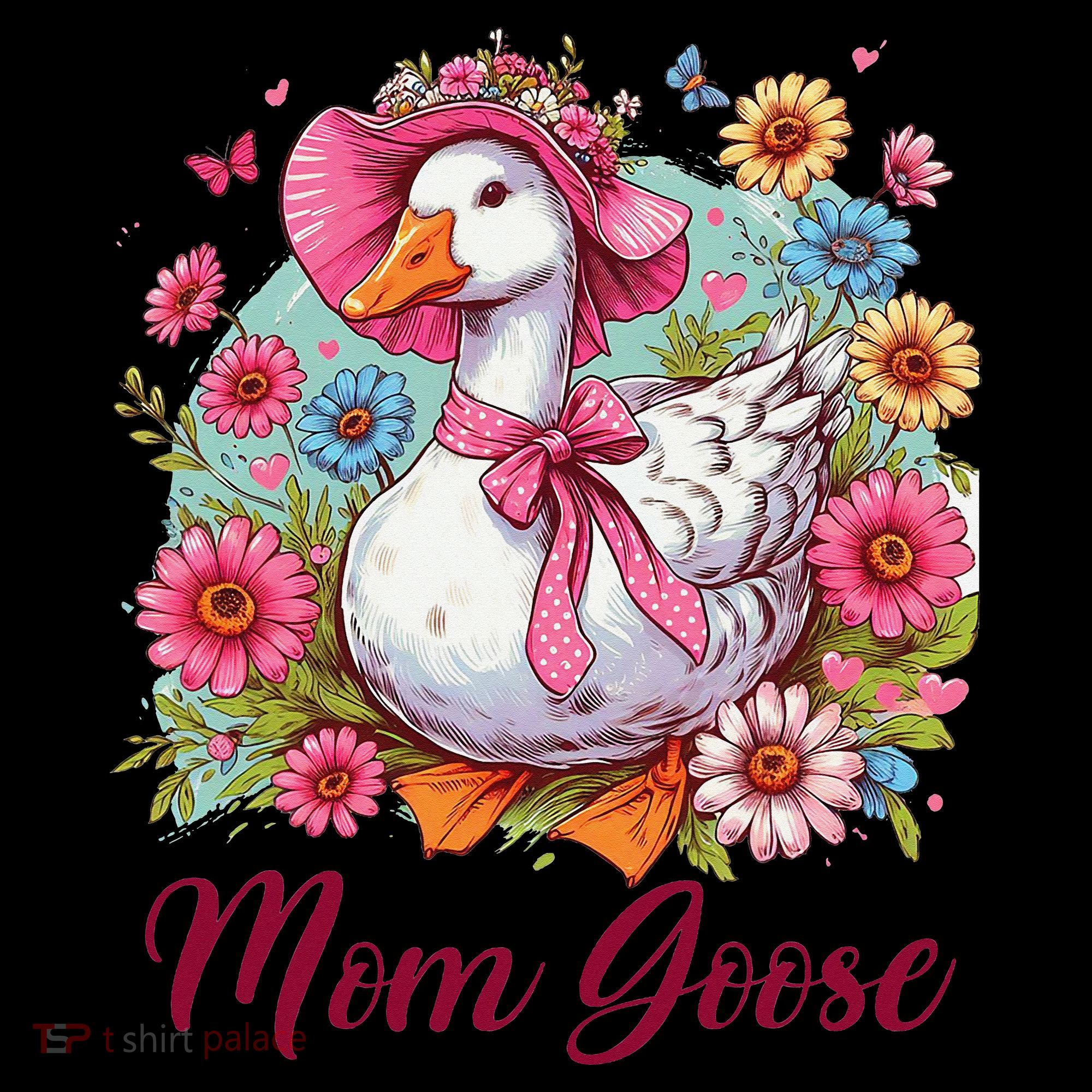 Silly Goose Blessed Mom Coquette Mothers Day Mom Goose Coffee Mug
