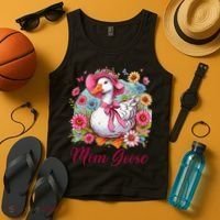Silly Goose Blessed Mom Coquette Mothers Day Mom Goose Tank Top thumb 4