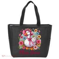 Silly Goose Blessed Mom Coquette Mothers Day Mom Goose Tote Bag thumb 0