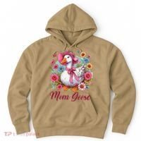 Silly Goose Blessed Mom Coquette Mothers Day Mom Goose Hoodie thumb 0
