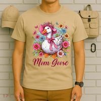 Silly Goose Blessed Mom Coquette Mothers Day Mom Goose T-Shirt thumb 6