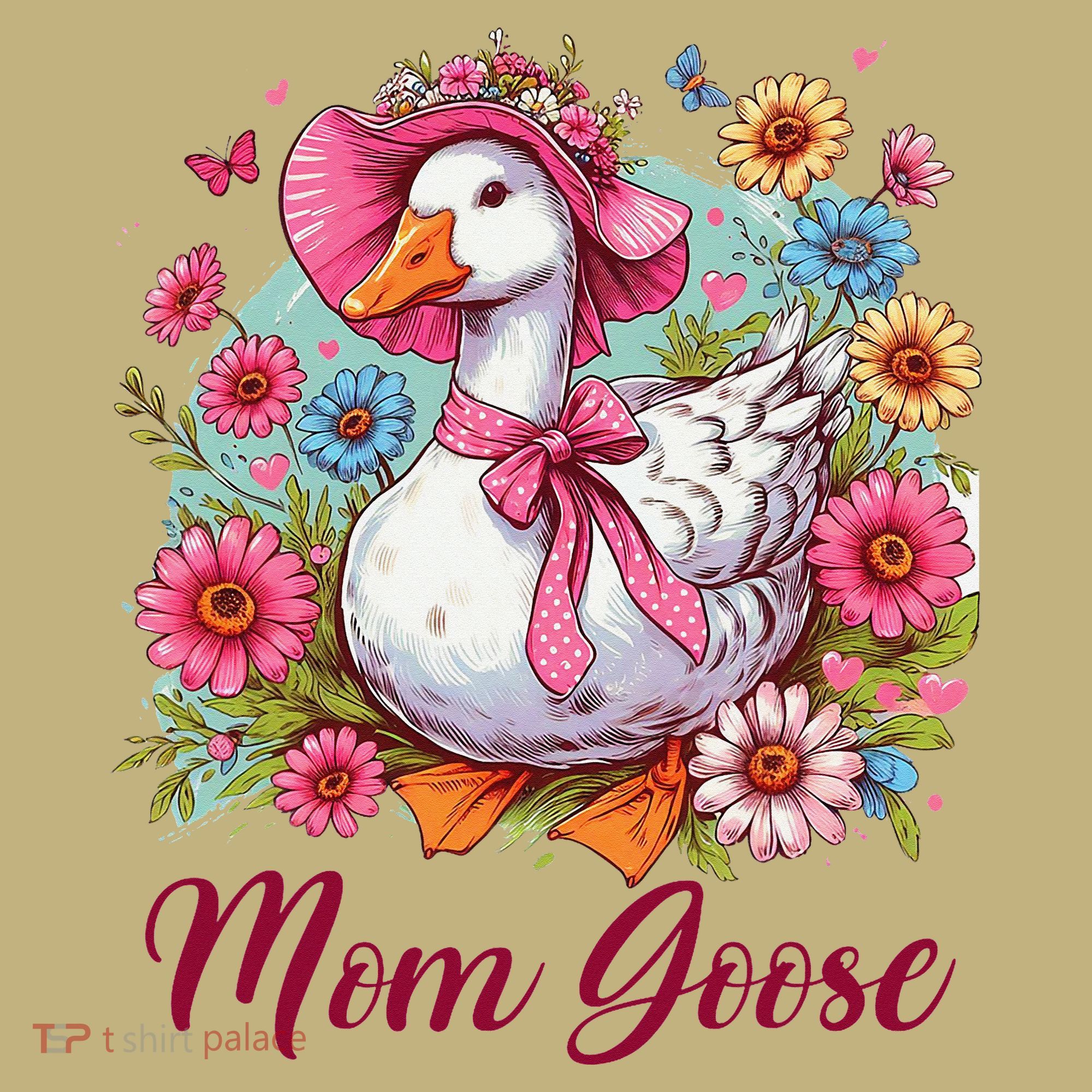 Silly Goose Blessed Mom Coquette Mothers Day Mom Goose Polo