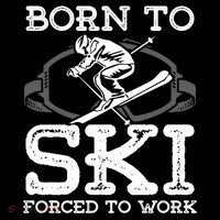 Ski Goggles Born To Ski Forced To Work Gift For Skier Coffee Mug thumb 5