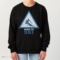 Ski Goggles Born To Ski Gift For Skier Women's Sweatshirt thumb 0