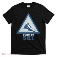 Ski Goggles Born To Ski Gift For Skier T-Shirt thumb 0