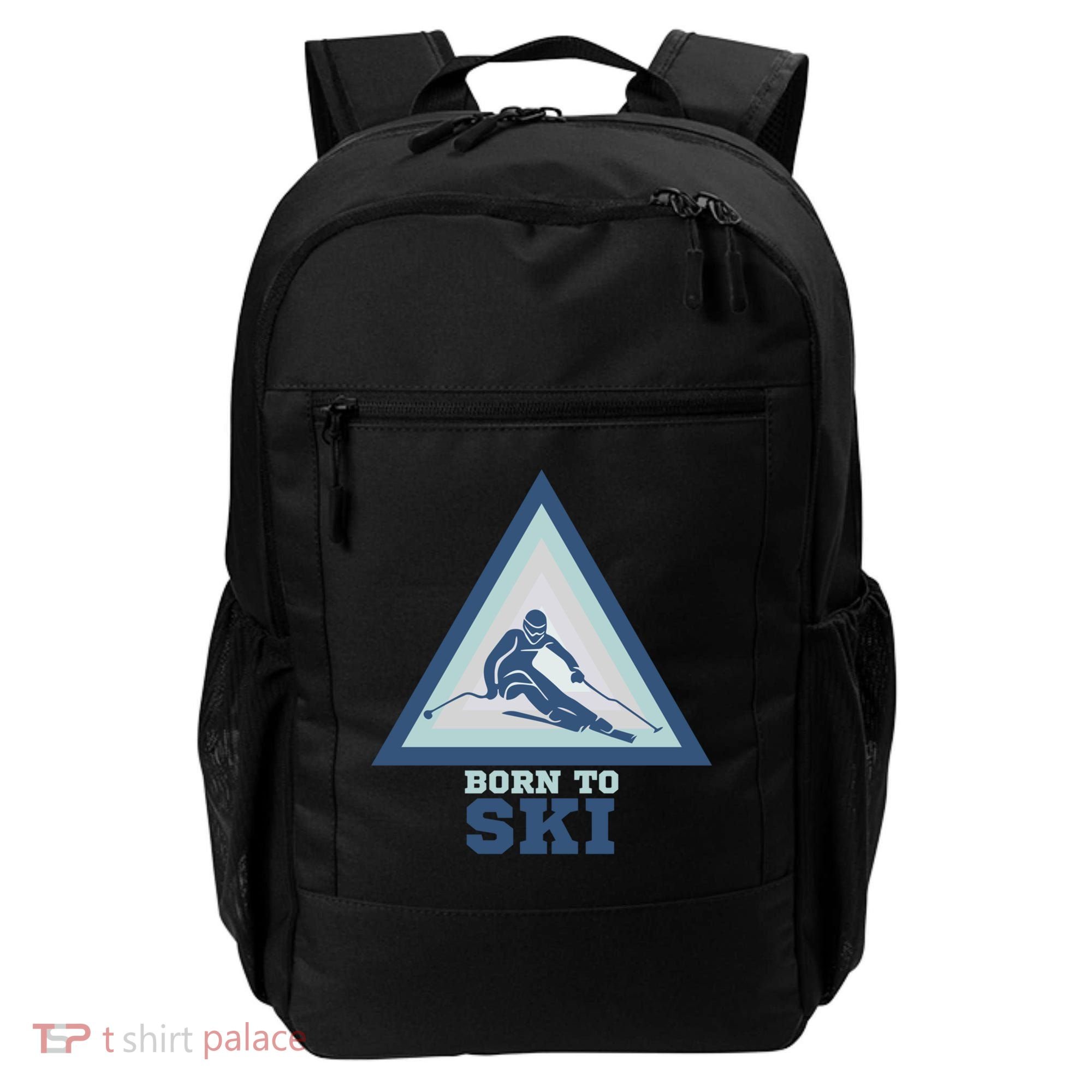 Ski Goggles Born To Ski Gift For Skier Backpack
