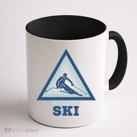 Ski Goggles Born To Ski Gift For Skier Coffee Mug thumb 1