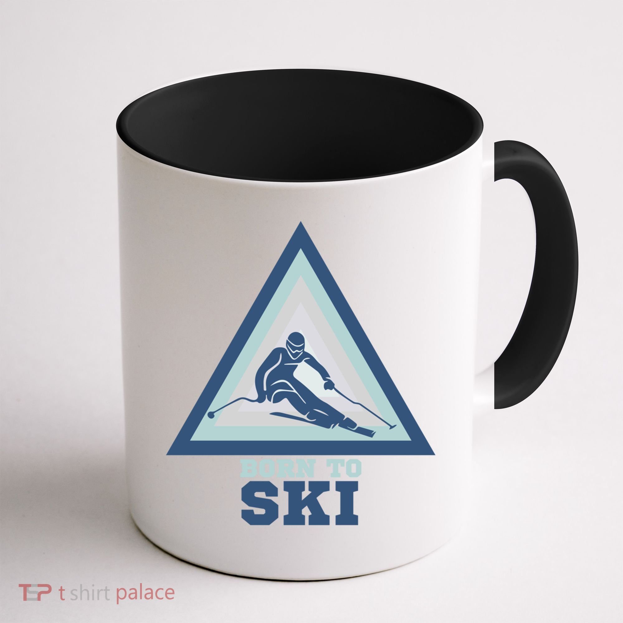 Ski Goggles Born To Ski Gift For Skier Coffee Mug