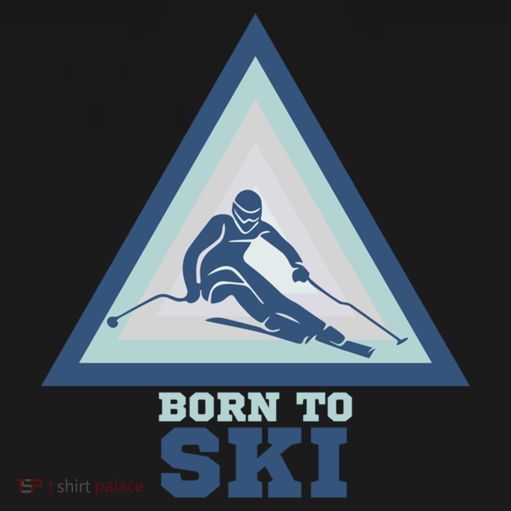Ski Goggles Born To Ski Gift For Skier Women's Hoodie