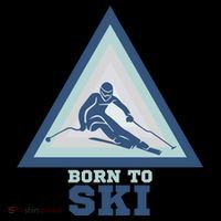 Ski Goggles Born To Ski Gift For Skier 16oz Travel Tumbler thumb 2