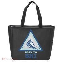 Ski Goggles Born To Ski Gift For Skier Tote Bag thumb 0
