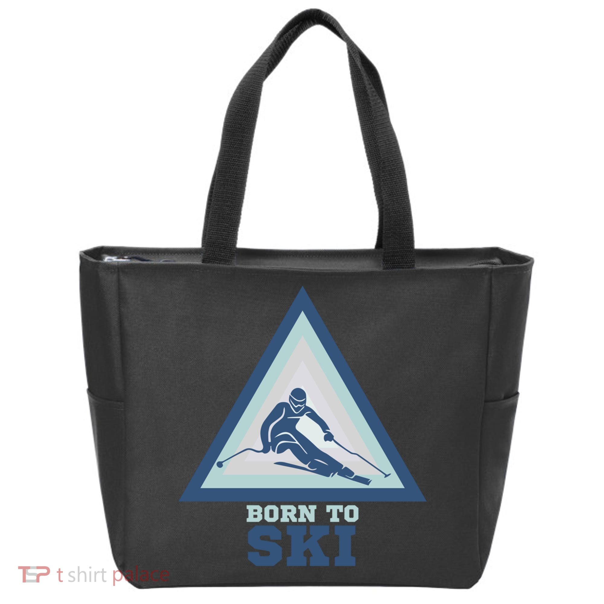 Ski Goggles Born To Ski Gift For Skier Tote Bag