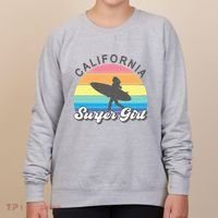 Surfer Girl California Surfing Surf Beach Women's Sweatshirt thumb 0