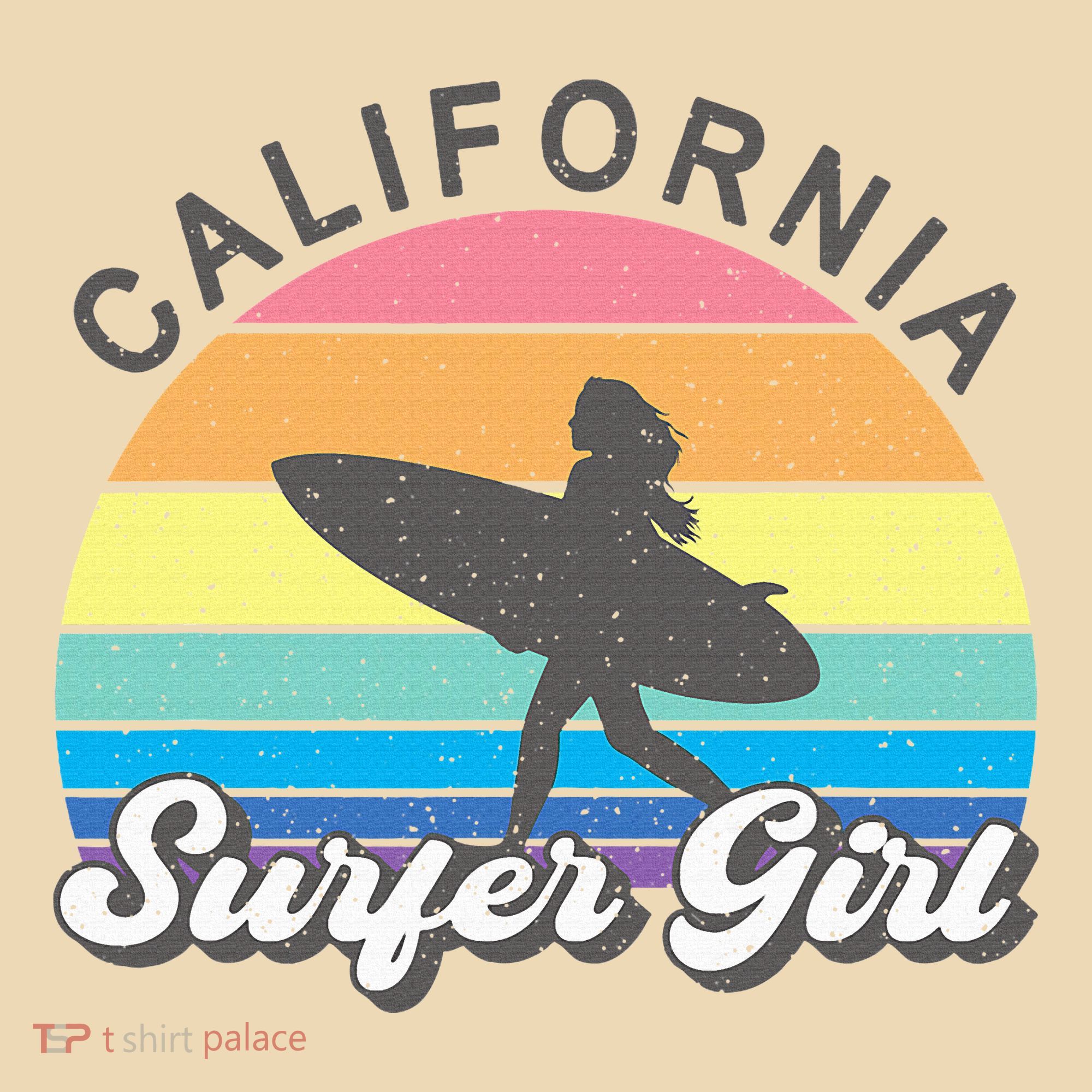Surfer Girl California Surfing Surf Beach Tote Bag