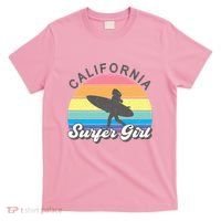 Surfer Girl California Surfing Surf Beach T-Shirt thumb 0