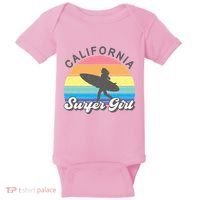 Surfer Girl California Surfing Surf Beach Baby Bodysuit thumb 0