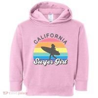 Surfer Girl California Surfing Surf Beach Toddler Hoodie thumb 0