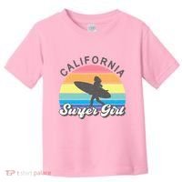 Surfer Girl California Surfing Surf Beach Toddler T-Shirt thumb 0